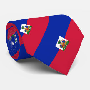 Haiti Flag Neck Tie