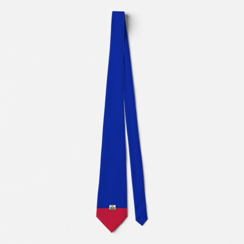 Haiti flag neck tie