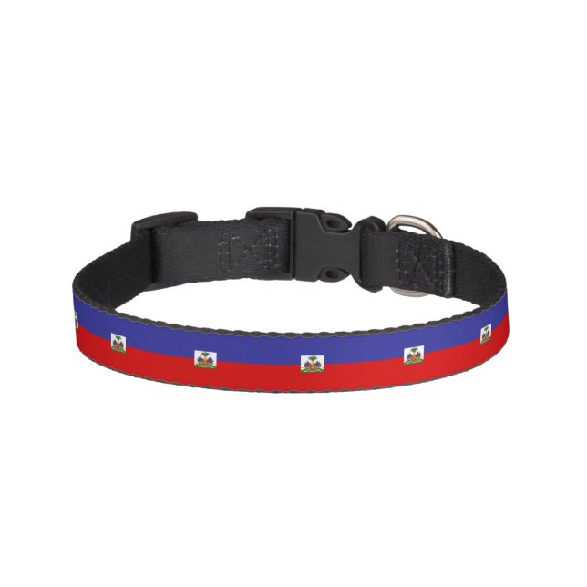 Haiti Flag Pet Collar (Front)