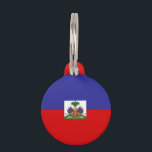 Haiti Flag Pet Name Tag<br><div class="desc">Feel free to modify the design according to your own preferences. You may change the design location, orientation, background colors and size. Also, you may add your own text, or slogan set its font, location and size, all in order to create the ultimate personal gift for you and your loved...</div>