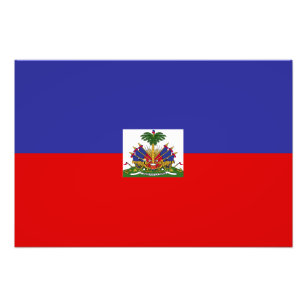 Haiti Flag Photo Print