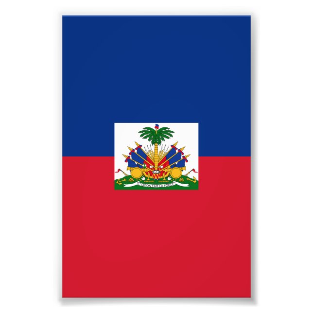 Haiti flag photo print (Front)