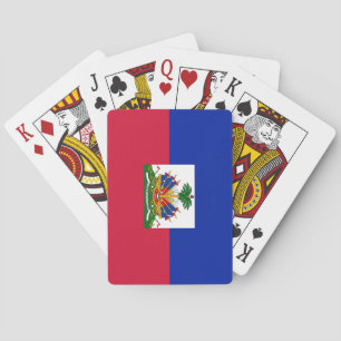 Haiti Flag Poker Cards