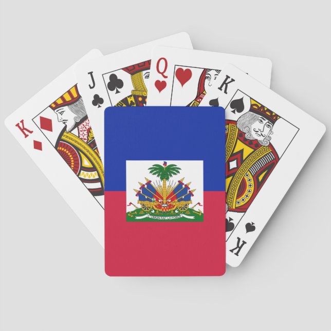 Haiti Flag Poker Cards (Back)