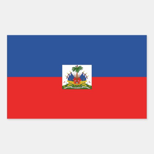 Haiti Flag Rectangular Sticker