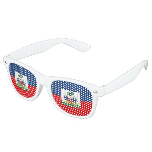 Haiti Flag Retro Sunglasses