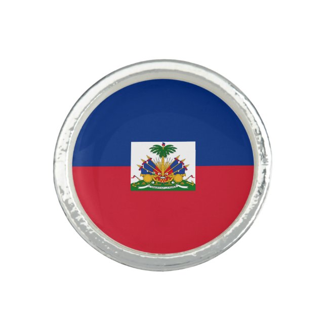 Haiti flag ring (Front)