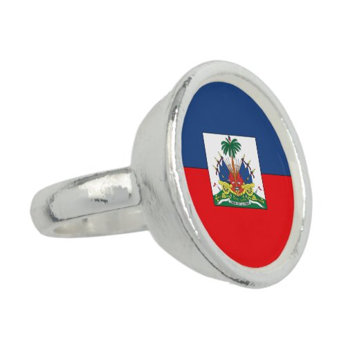 Haiti Flag Ring