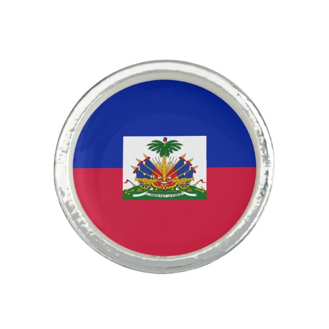 Haiti Flag Ring (Front)