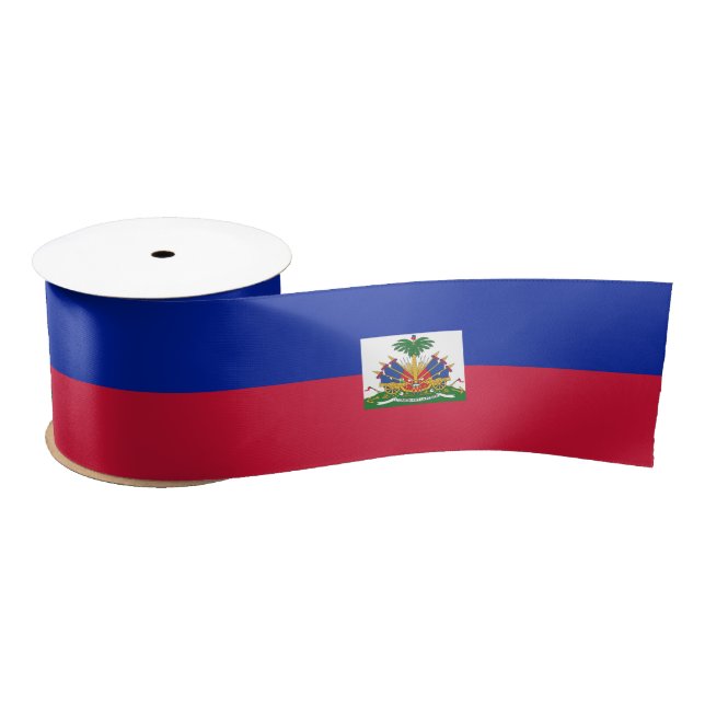 Haiti Flag Satin Ribbon (Spool)