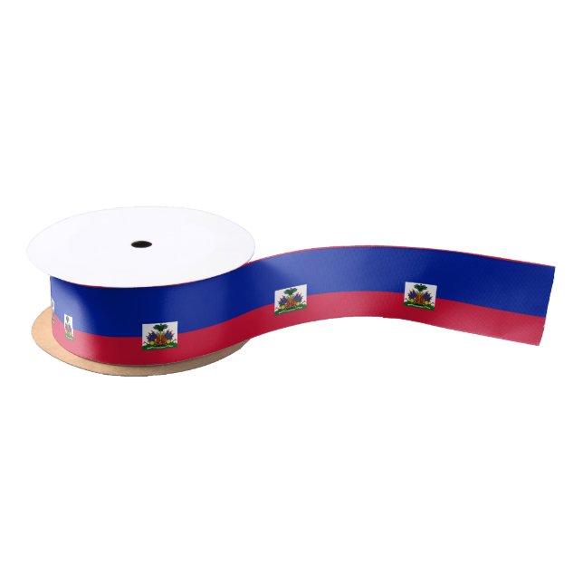Haiti Flag Satin Ribbon (Spool)