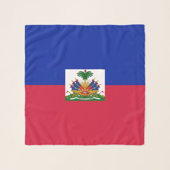 Haiti Flag Scarf (Front)