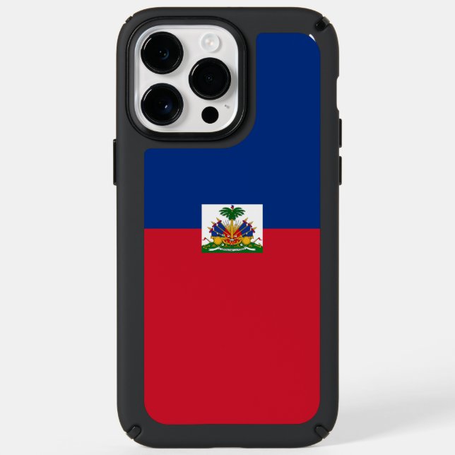 Haiti flag speck iPhone case (Front)