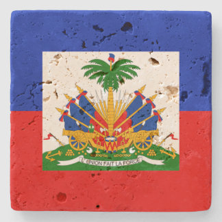Haiti Flag Stone Coaster
