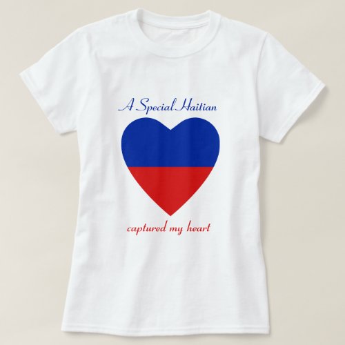 Haiti Flag Sweetheart T_Shirt