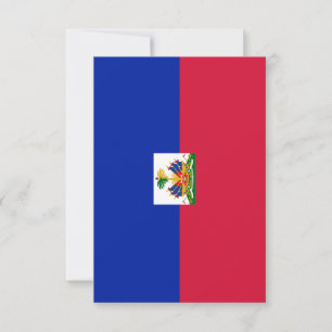 Haiti flag  thank you card