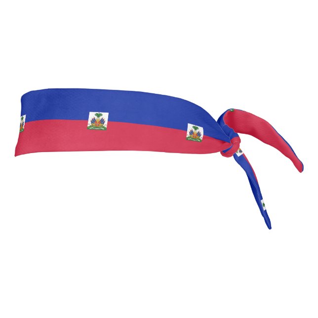 Haiti Flag Tie Headband (Rotate 90)