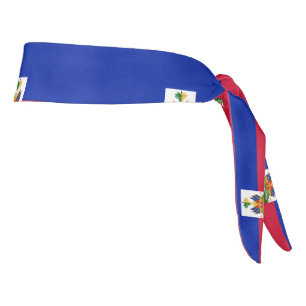Haiti flag tie headband