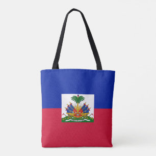 Haiti Flag Tote Bag