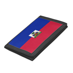 Haiti Flag Trifold Wallet