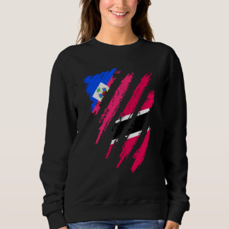 Haiti Flag Trinidad&Tobago Grown Patriot Country S Sweatshirt