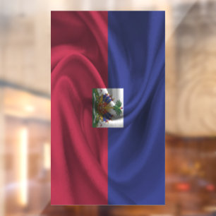 Haiti Flag Window Cling
