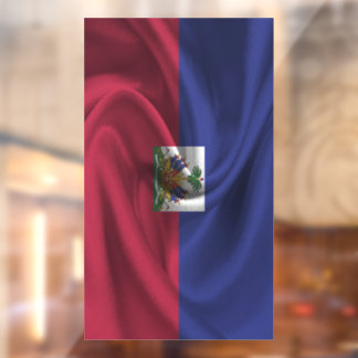 Haiti Flag Window Cling