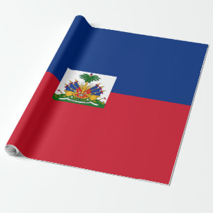 Haiti flag wrapping paper