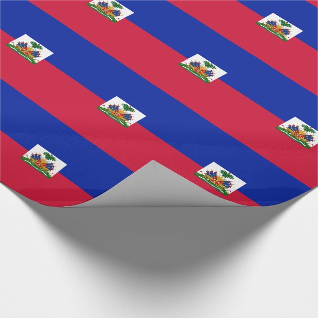 Haiti Flag Wrapping Paper (Corner)