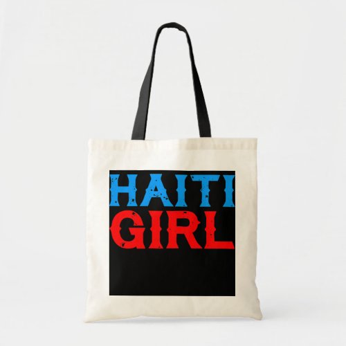 Haiti Girl Haitian Flag Graduation  Tote Bag