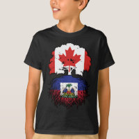 Haiti Haitian Canadian Canada Tree Roots Flag