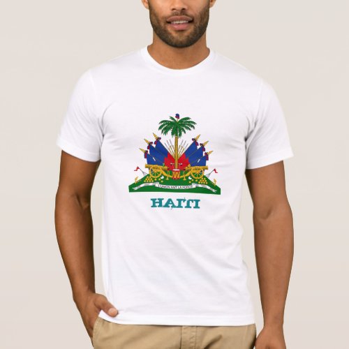 Haiti  Haitian Coats of Arms flag fashion T_Shirt