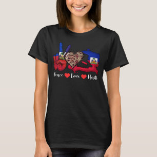 Haiti Haitian Country Flag Day Love Heart Proud Ay T-Shirt