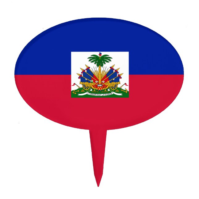 Haiti – Haitian Flag Cake Topper (Front)