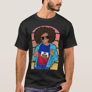 Haiti Haitian Flag Day Creole Proud Woman Happy Ay T-Shirt