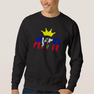 Haiti Haitian Flag Day Proud Country Love Ayiti Cr Sweatshirt