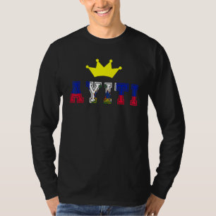 Haiti Haitian Flag Day Proud Country Love Ayiti Cr T-Shirt