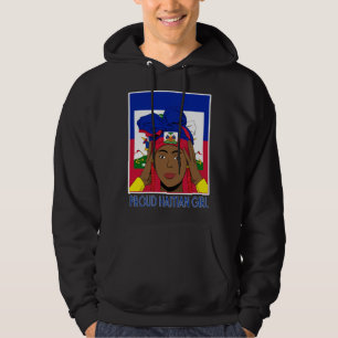 Haiti Haitian Flag Day Proud Woman Ayiti Girl 4 Hoodie