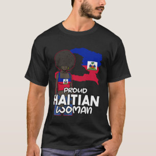 Haiti Haitian Flag Day Proud Woman Ayiti Girl T-Shirt