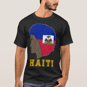 Haiti Haitian Flag Day Proud Woman Ayiti Girl T-Shirt