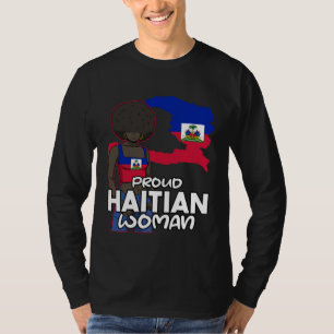 Haiti Haitian Flag Day Proud Woman Ayiti Girl T-Shirt