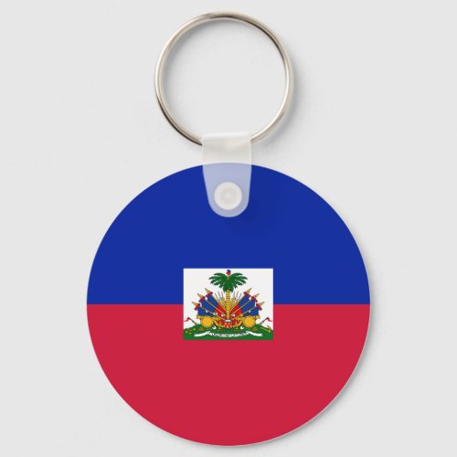 Haiti Haitian Flag Keychain