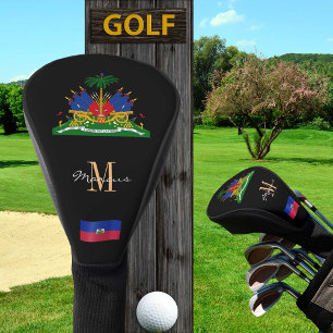 Haiti & Haitian Flag Monogrammed Golf Clubs Covers