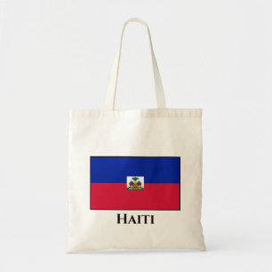 Haiti (Haitian) Flag Tote Bag