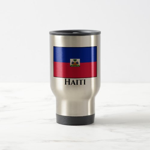 Haiti Haitian Flag Travel Mug