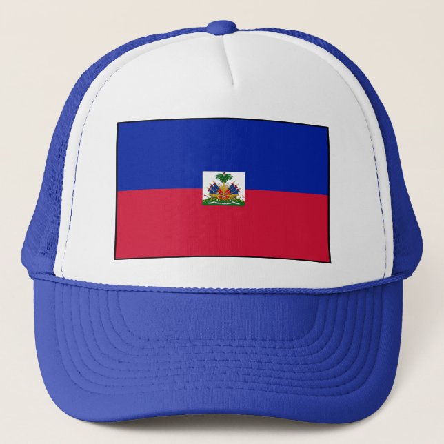 Haiti – Haitian Flag Trucker Hat (Front)