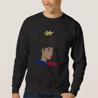 Haiti Haitian Love Flag Proud Woman Princess Crown Sweatshirt