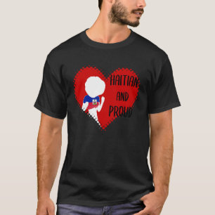 Haiti Haitian Love Flag Proud Woman Princess Crown T-Shirt