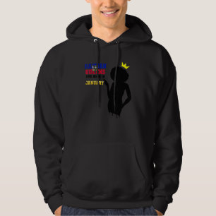 Haiti Haitian Princess Flag Queens Are Born In Jan Hoodie