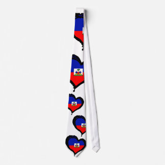 Haiti Heart Flag Neck Tie